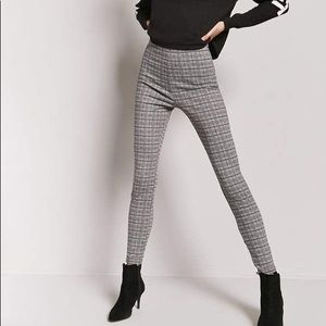 Forever 21 Glen Plaid Leggings